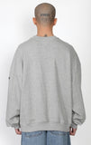 アジョバイアジョ（AJOBYAJO) Logo Oversized Sweatshirt [Melange Grey]