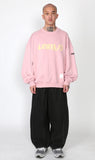 アジョバイアジョ（AJOBYAJO) Logo Oversized Sweatshirt [Pink]