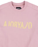 アジョバイアジョ（AJOBYAJO) Logo Oversized Sweatshirt [Pink]