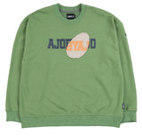 アジョバイアジョ（AJOBYAJO) Logo Patchwork Oversized Sweatshirt [Green]