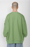 アジョバイアジョ（AJOBYAJO) Logo Patchwork Oversized Sweatshirt [Green]