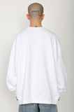 アジョバイアジョ（AJOBYAJO) Logo Patchwork Oversized Sweatshirt [White]