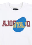 アジョバイアジョ（AJOBYAJO) Logo Patchwork Oversized Sweatshirt [White]