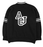 アジョバイアジョ（AJOBYAJO) Football Oversized Sweater [Black]