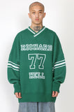 アジョバイアジョ（AJOBYAJO) Football Oversized Sweater [Green]