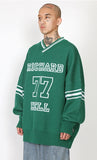 アジョバイアジョ（AJOBYAJO) Football Oversized Sweater [Green]