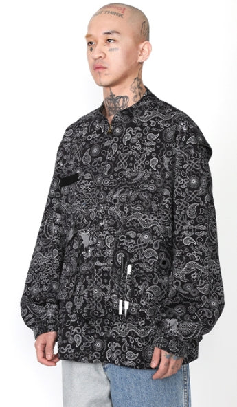 アジョバイアジョ（AJOBYAJO) Paisley Fisherman String Jacket [Black]