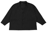 アジョバイアジョ（AJOBYAJO) Oversized Stripe Batwing Blazer [Black]