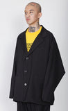 アジョバイアジョ（AJOBYAJO) Oversized Stripe Batwing Blazer [Black]