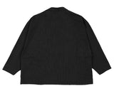 アジョバイアジョ（AJOBYAJO) Oversized Stripe Batwing Blazer [Black]