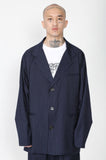 アジョバイアジョ（AJOBYAJO) Oversized Stripe Batwing Blazer [Navy]