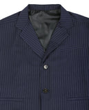 アジョバイアジョ（AJOBYAJO) Oversized Stripe Batwing Blazer [Navy]