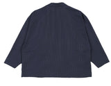 アジョバイアジョ（AJOBYAJO) Oversized Stripe Batwing Blazer [Navy]