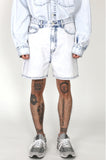 アジョバイアジョ（AJOBYAJO) Washed Denim Shorts [White]