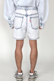 アジョバイアジョ（AJOBYAJO) Washed Denim Shorts [White]