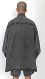 アジョバイアジョ（AJOBYAJO) Oversized Washed Denim Trucker Shirt [Charcoal]