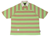 アジョバイアジョ（AJOBYAJO) Stripe Oversized Polo Shirt [Green]