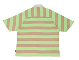 アジョバイアジョ（AJOBYAJO) Stripe Oversized Polo Shirt [Green]