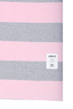 アジョバイアジョ（AJOBYAJO) Stripe Oversized Polo Shirt [Pink]