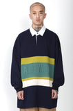 アジョバイアジョ（AJOBYAJO) Logo Embossed Polo Shirt [Navy]