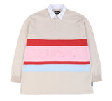 アジョバイアジョ（AJOBYAJO) Logo Embossed Polo Shirt [Ivory]
