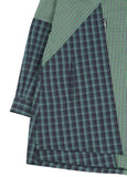 アジョバイアジョ（AJOBYAJO) Cross Mixed check Shirt [Green]