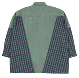 アジョバイアジョ（AJOBYAJO) Cross Mixed check Shirt [Green]