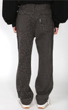 アジョバイアジョ（AJOBYAJO) Leopard Washed Cotton Pants [Charcoal]