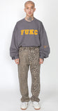 アジョバイアジョ（AJOBYAJO) Leopard Washed Cotton Pants [Beige]