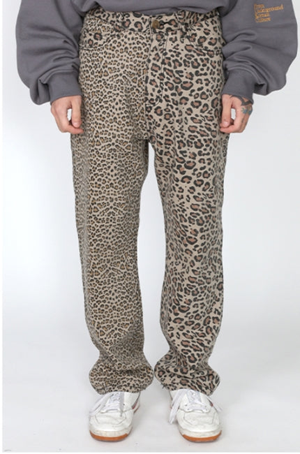 アジョバイアジョ（AJOBYAJO) Leopard Washed Cotton Pants [Beige]