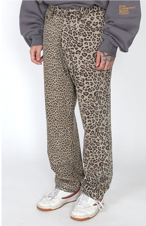 アジョバイアジョ（AJOBYAJO) Leopard Washed Cotton Pants [Beige]