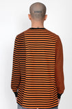 アジョバイアジョ（AJOBYAJO) Stripe Mixed Long Sleeve [Orange]