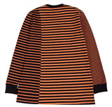 アジョバイアジョ（AJOBYAJO) Stripe Mixed Long Sleeve [Orange]