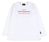 アジョバイアジョ（AJOBYAJO) Blank Generation Long Sleeve [White]