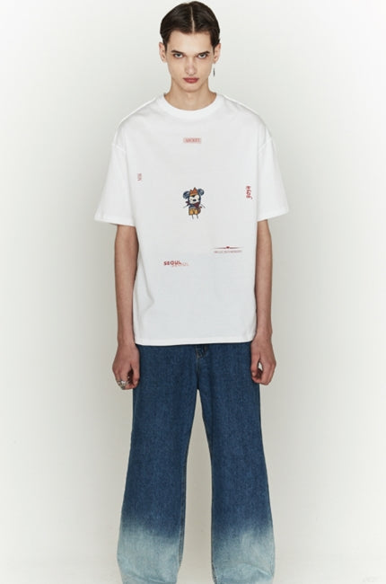 ORDINARY PEOPLE(オーディナリーピープル) [ ORDINARYPEOPLE & DISNEY ] SEA ROBBER MICKEY WHITE T-SHIRTS