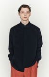 ORDINARY PEOPLE(オーディナリーピープル)  UNBALANCED DETAIL NAVY SHIRTS