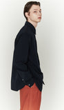 ORDINARY PEOPLE(オーディナリーピープル)  UNBALANCED DETAIL NAVY SHIRTS