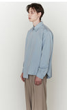 ORDINARY PEOPLE(オーディナリーピープル)  UNBALANCED DETAIL BLUEGREY SHIRTS