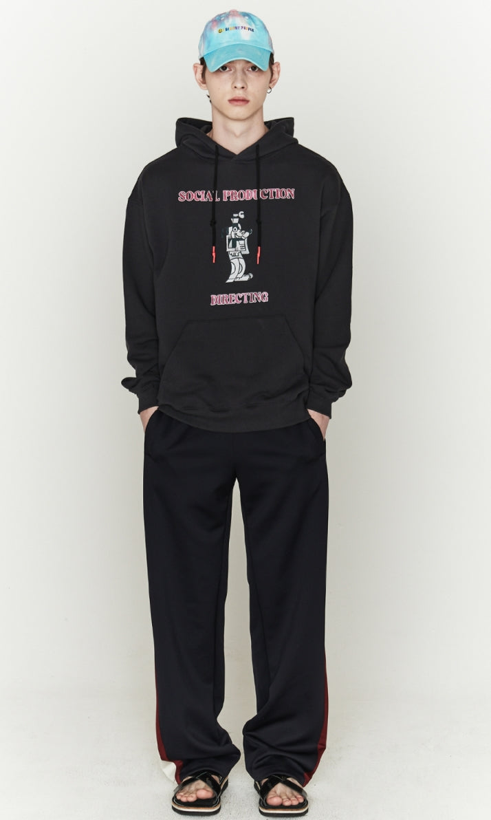 ORDINARY PEOPLE(オーディナリーピープル)  [ ORDINARYPEOPLE X DISNEY ] DIRECTING GOOFY CHARCOAL HOODIE