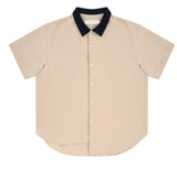 ORDINARY PEOPLE(オーディナリーピープル)  BEGIE DOUBLE NAVY COLLAR POINT HAWAIIAN SHIRTS