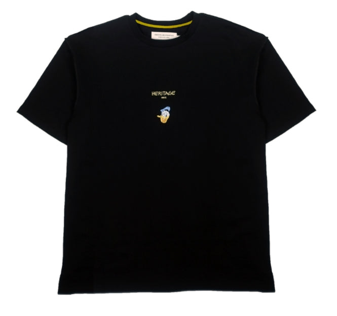 ORDINARY PEOPLE(オーディナリーピープル) [ ORDINARYPEOPLE & DISNEY ] HERITAGE DONALD  DUCK BLACK T-SHIRTS