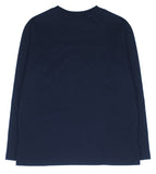 ORDINARY PEOPLE(オーディナリーピープル)  CUTTING DETAIL LOGO NAVY LONG SLEEVES