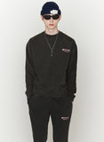 ORDINARY PEOPLE(オーディナリーピープル)  GARMENT DYING CHARCOAL LOGO SWEATSHIRTS