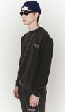 ORDINARY PEOPLE(オーディナリーピープル)  GARMENT DYING CHARCOAL LOGO SWEATSHIRTS