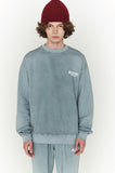 ORDINARY PEOPLE(オーディナリーピープル)  GARMENT DYING BLUEGREY LOGO SWEATSHIRTS