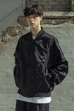 マスノウン(MASSNOUN)  3M SCOTCH BACK ZIPPER MA-1 OVERSIZED JACKET MSOPD001-BK