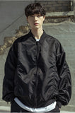 マスノウン(MASSNOUN)  3M SCOTCH BACK ZIPPER MA-1 OVERSIZED JACKET MSOPD001-BK