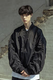 マスノウン(MASSNOUN)  3M SCOTCH BACK ZIPPER MA-1 OVERSIZED JACKET MSOPD001-BK