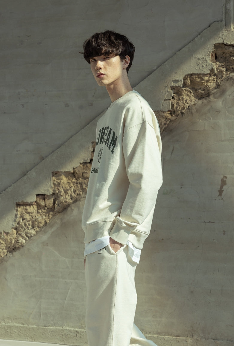 マスノウン(MASSNOUN)  ARCH FAKENEWS CREWNECK MSOCR001-IV