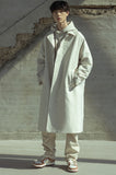 マスノウン(MASSNOUN)  SOLID OVERSIZED MAC COAT MSOCT001-IV